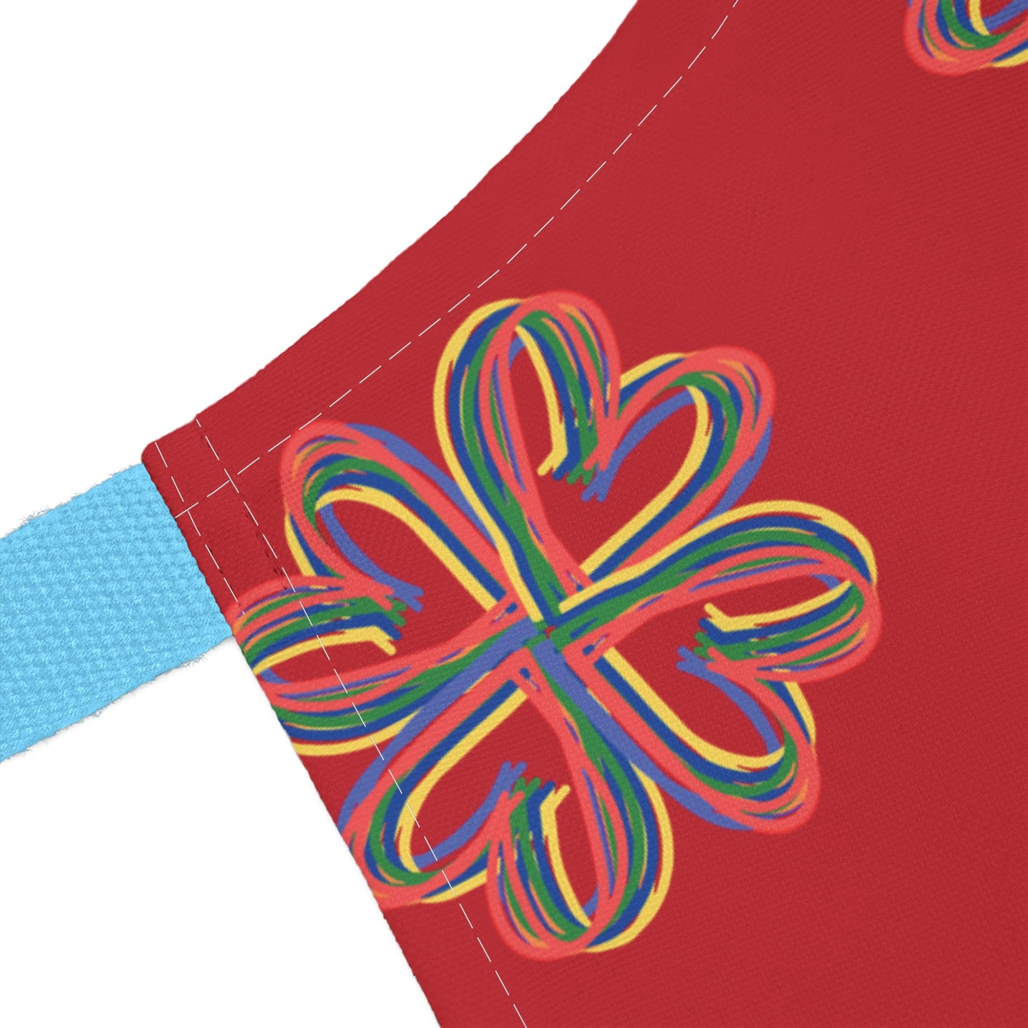 Red Colorful Floral Unisex Chefs Apron, Grilling, Cooking, Kitchen, Gender Neutral, Gifts, Women, Men, Friends, Teens, Birthday, Christmas