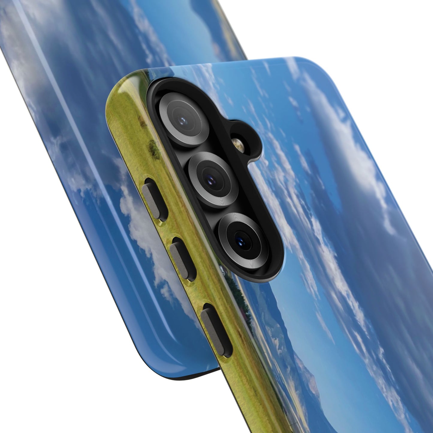 Western Clouds and Mountains Tough Phone Cases, iPhone & Samsung cases, wireless charging, sky, nature, landscape, original photo, gifts