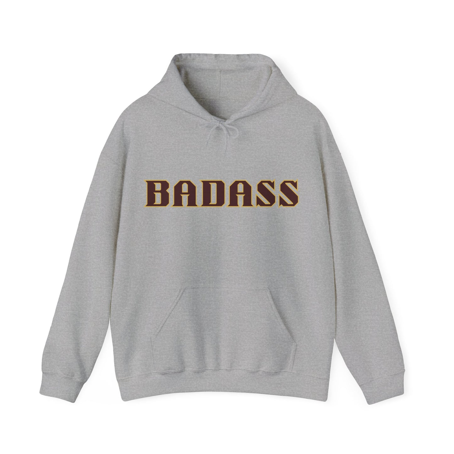 Badass Unisex Heavy Blend™ Hooded Sweatshirt, funny, strong, hoodies, gifts for friends, gender neutral, personality, attitude, warm, soft
