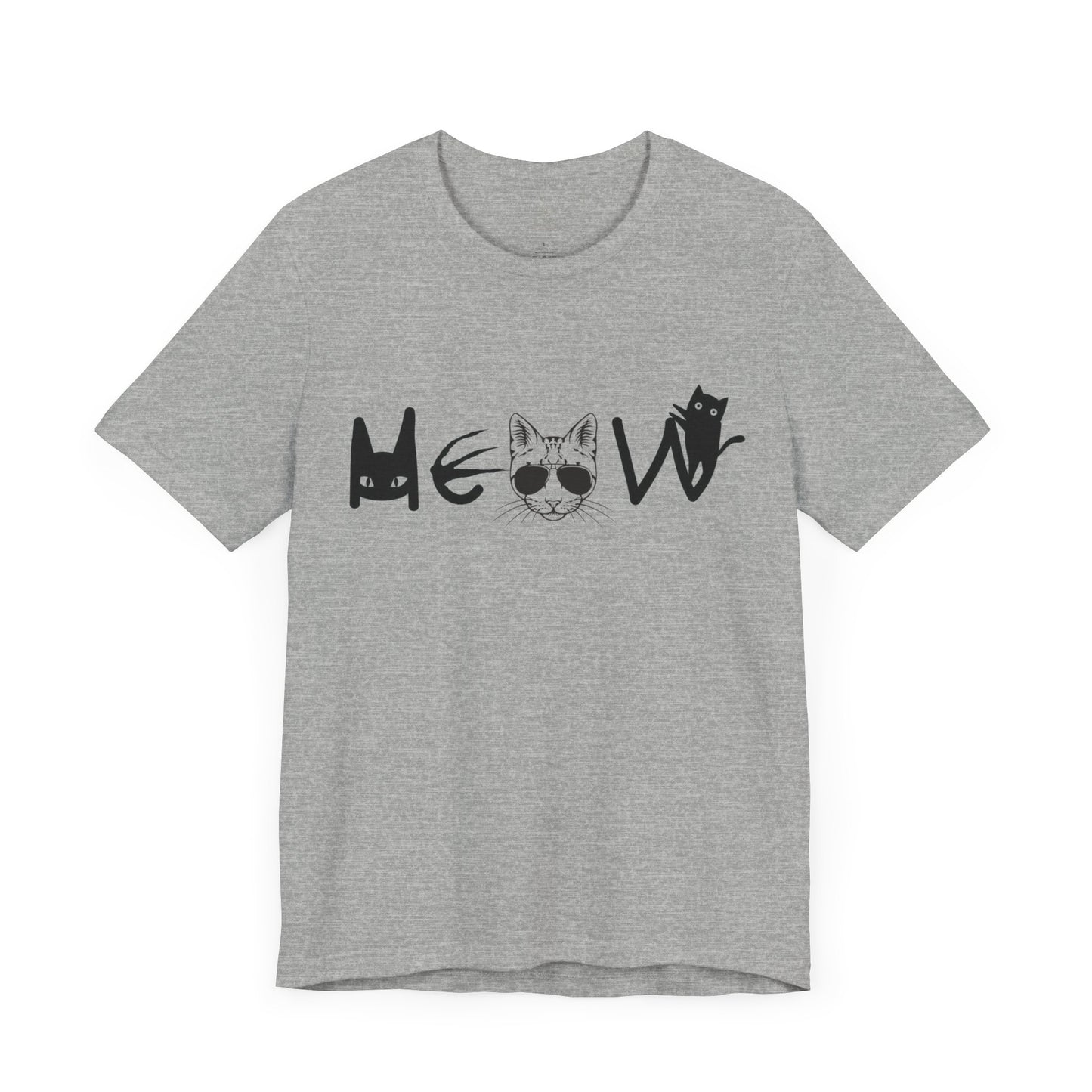 Meow Unisex Tee - Cats, Sassy, Fun Shirt for Halloween or Election Gift