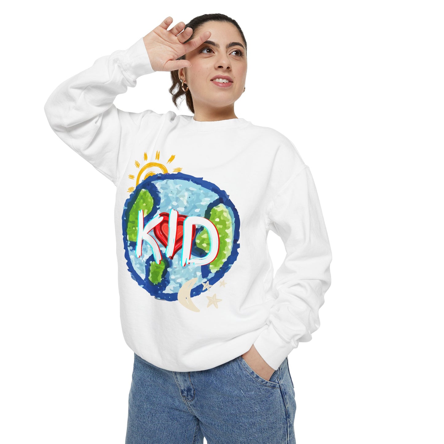 Kid World Graphic Unisex Sweatshirt