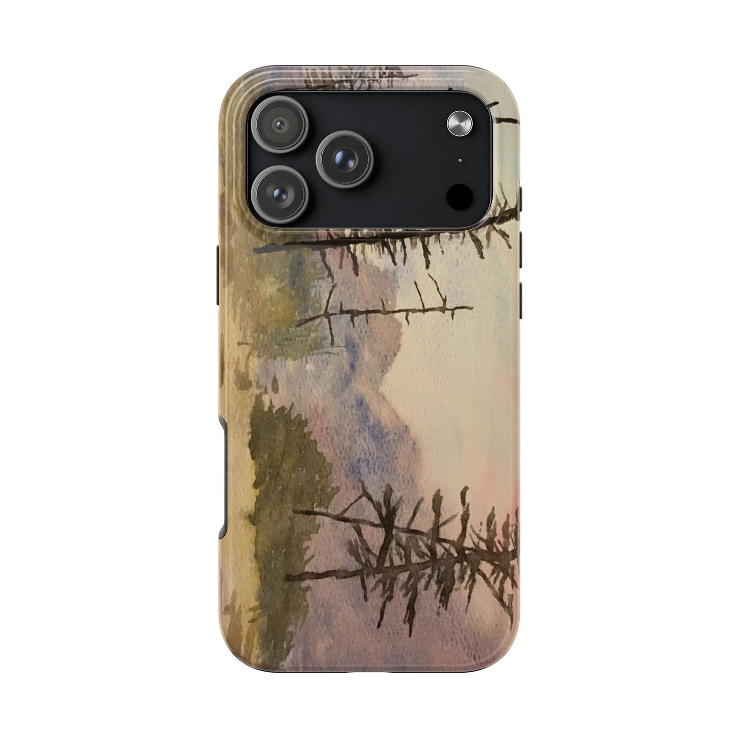 Glacier National Park After Fire Tough Phone Cases, iPhone & Samsung cases, wireless charging, mountains, nature, original artwork, gifts