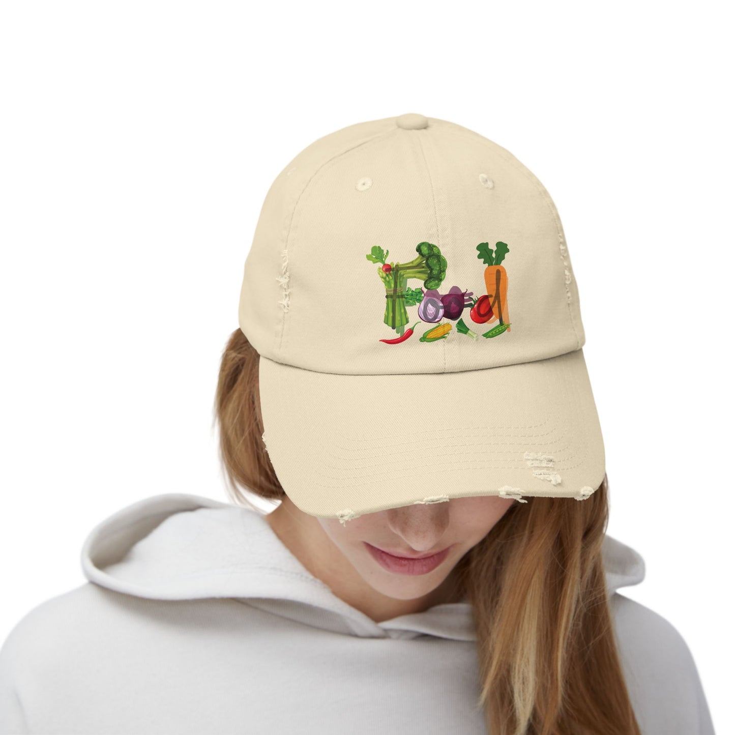 Food Vegetables Unisex Distressed Cap