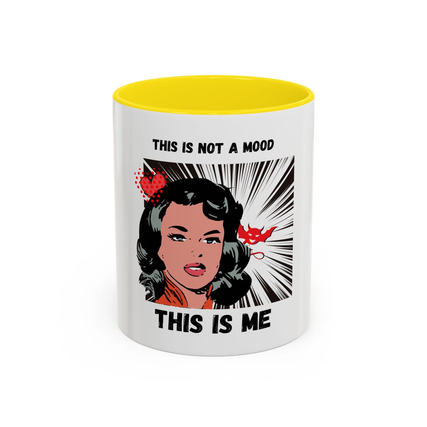 This Is Not A Mood Funny Coffee Mug -Gifts For Women, Friends, Ceramic, BPA-Free