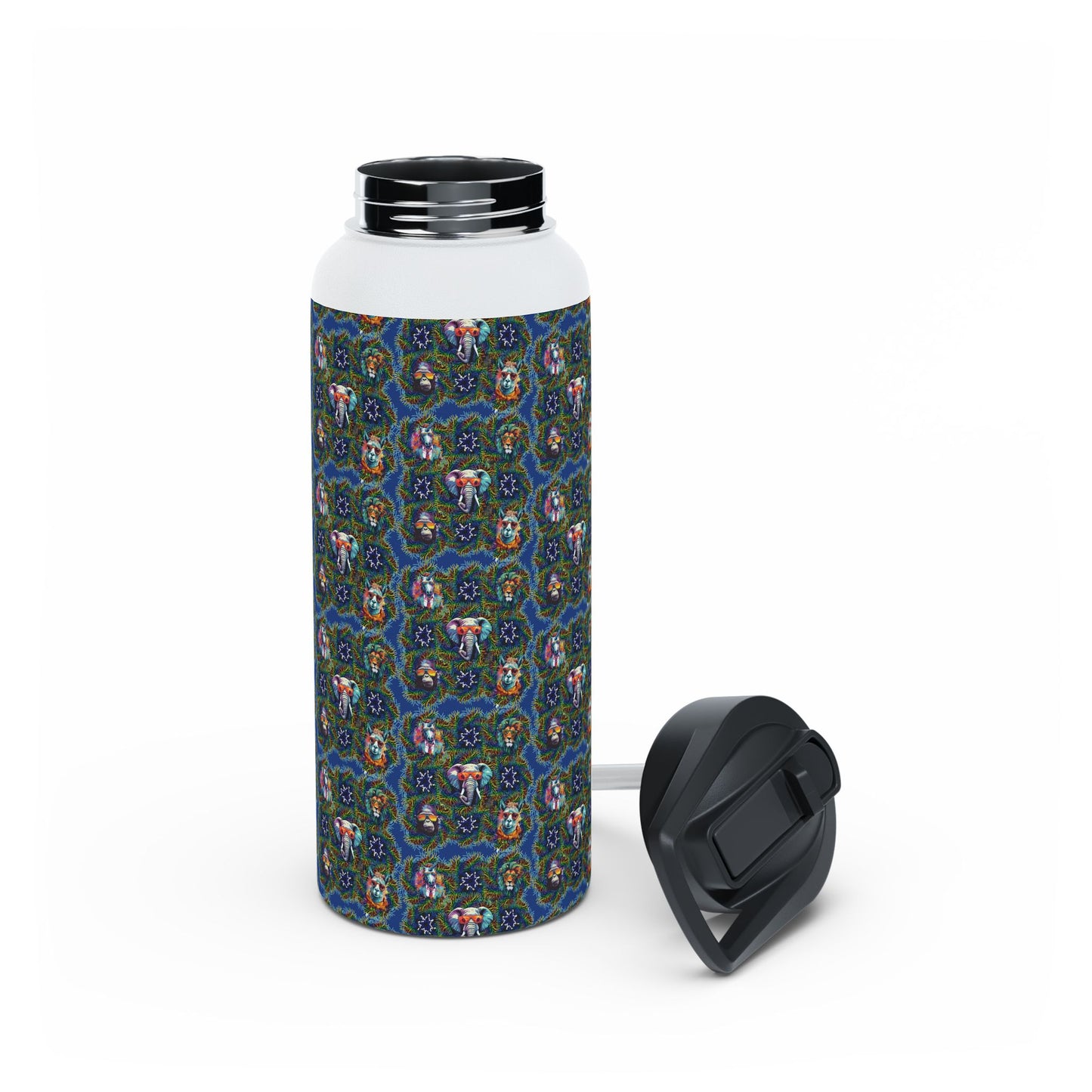 Water Bottle, Wild & Cool Creatures Design, BPA-Free, Eco-Friendly, Kids Gift
