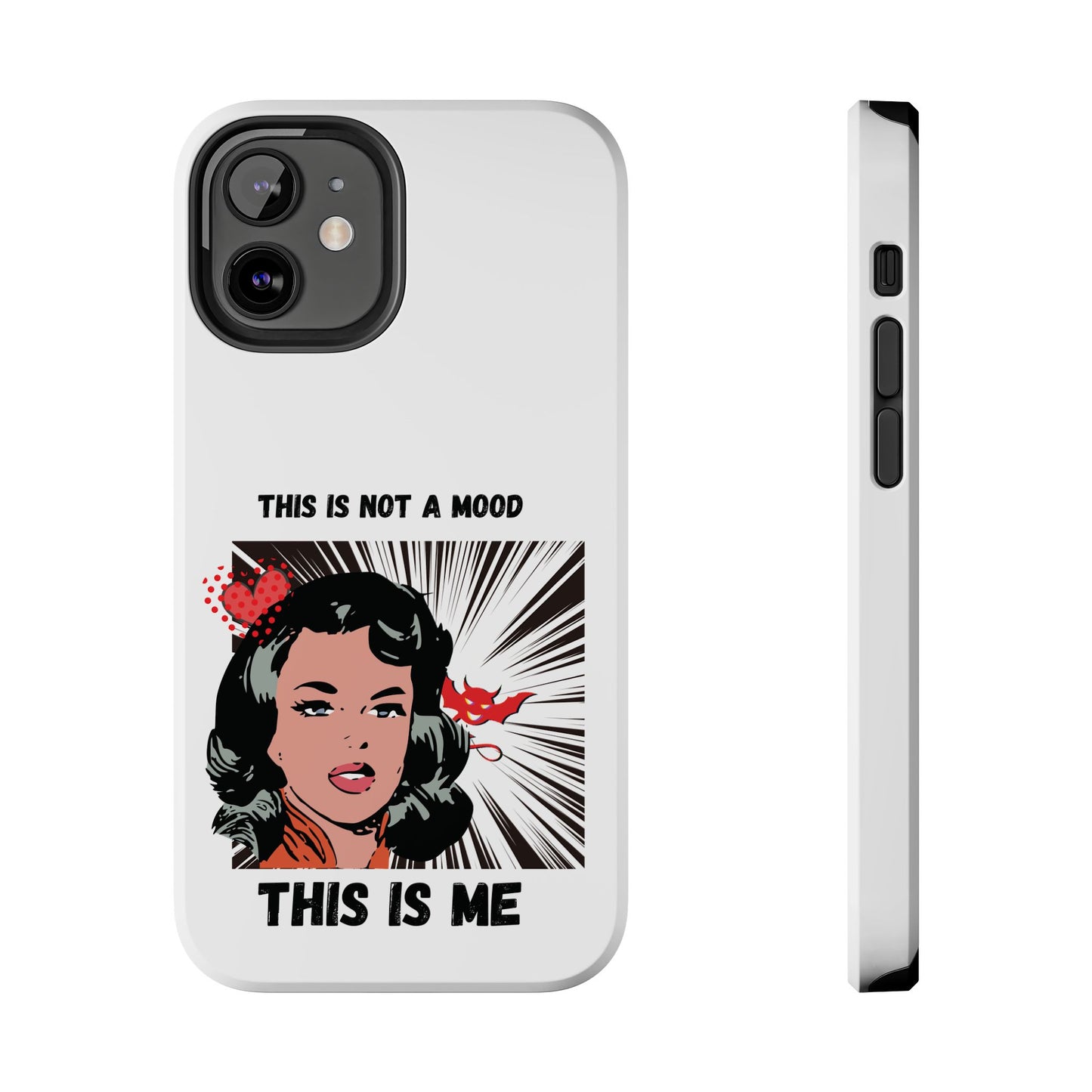This is Not a Mood Tough Phone Cases, iPhone & Samsung cases, wireless charging, attitude, snarky, fun, gifts for women, gifts for friends