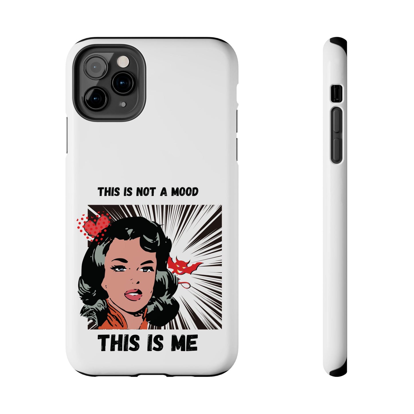 This is Not a Mood Tough Phone Cases, iPhone & Samsung cases, wireless charging, attitude, snarky, fun, gifts for women, gifts for friends