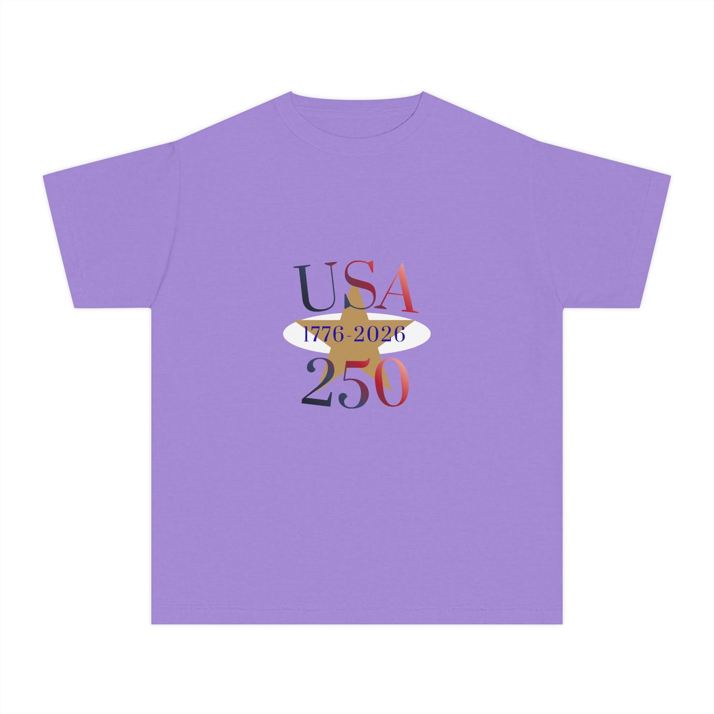 Youth 250th Anniversary USA Patriotic Tee — 1776–2026 Commemorative Shirt