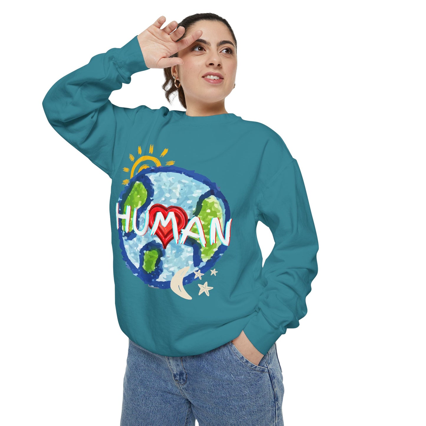 Human World Graphic Unisex Sweatshirt