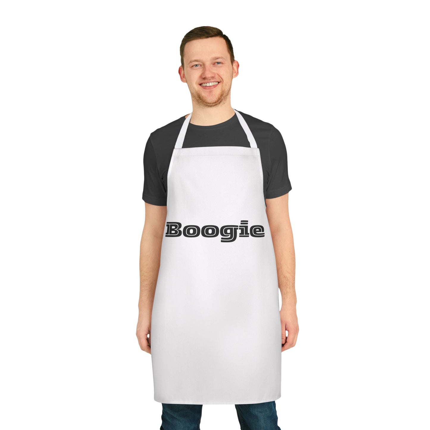 Boogie White Unisex Chefs Apron