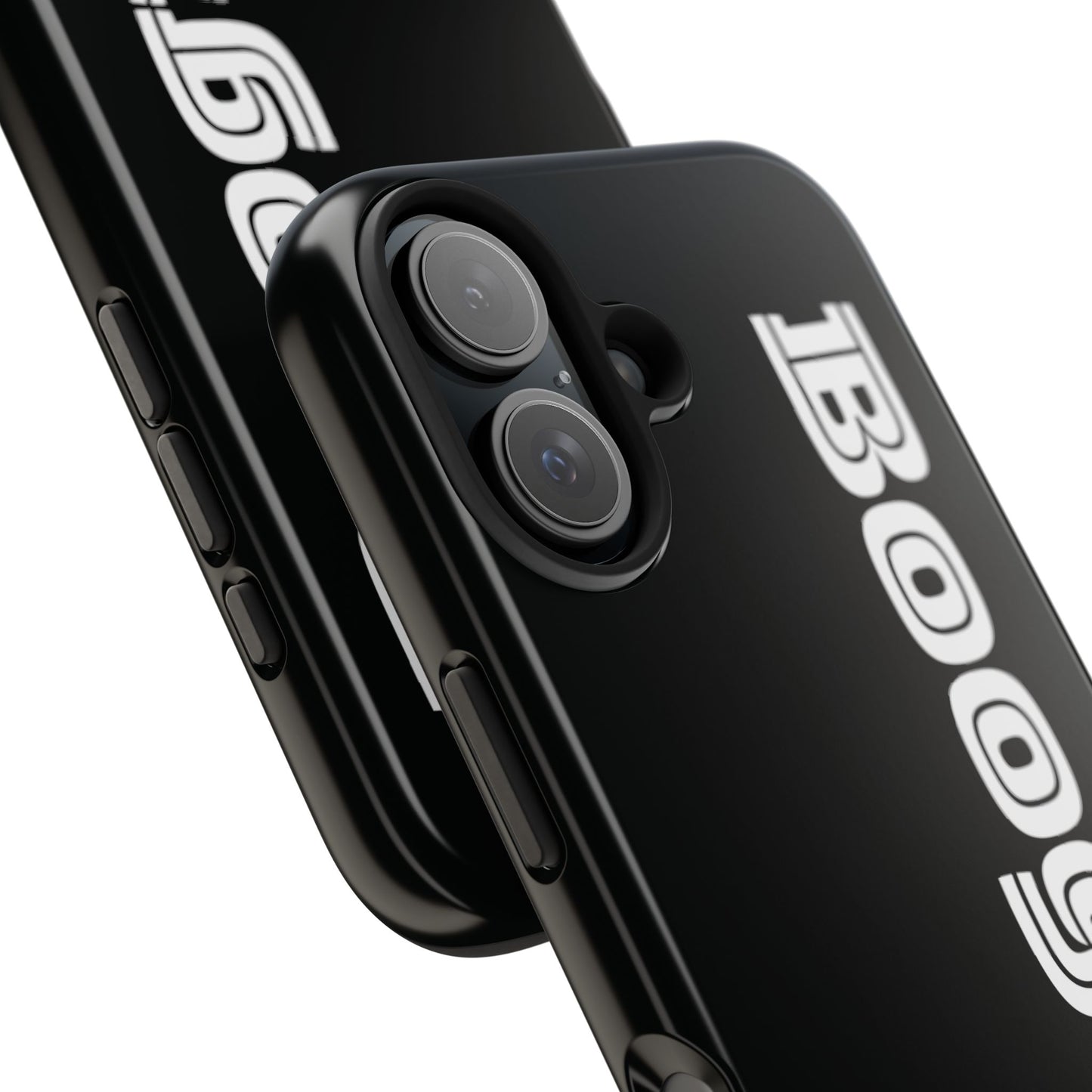 Boogie Black Tough Phone Cases, iPhone Samsung cases, wireless charging, gender neutral women men friends kids teens gift birthday Christmas