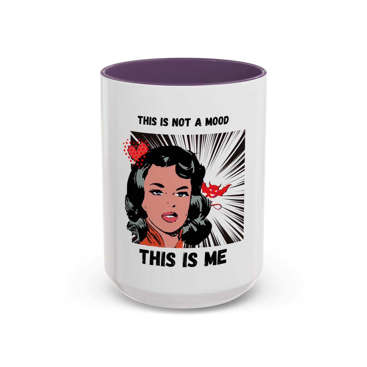 This Is Not A Mood Funny Coffee Mug -Gifts For Women, Friends, Ceramic, BPA-Free