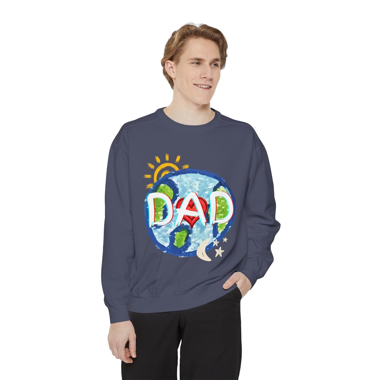 Dad's World Graphic Unisex Sweatshirt for Father's Day