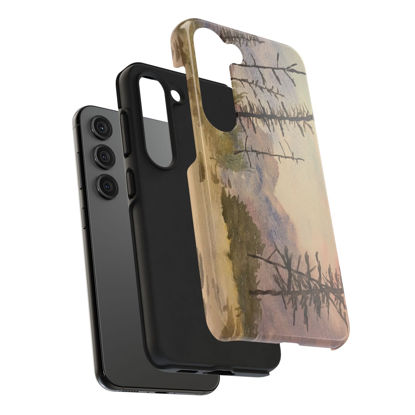Glacier National Park After Fire Tough Phone Cases, iPhone & Samsung cases, wireless charging, mountains, nature, original artwork, gifts
