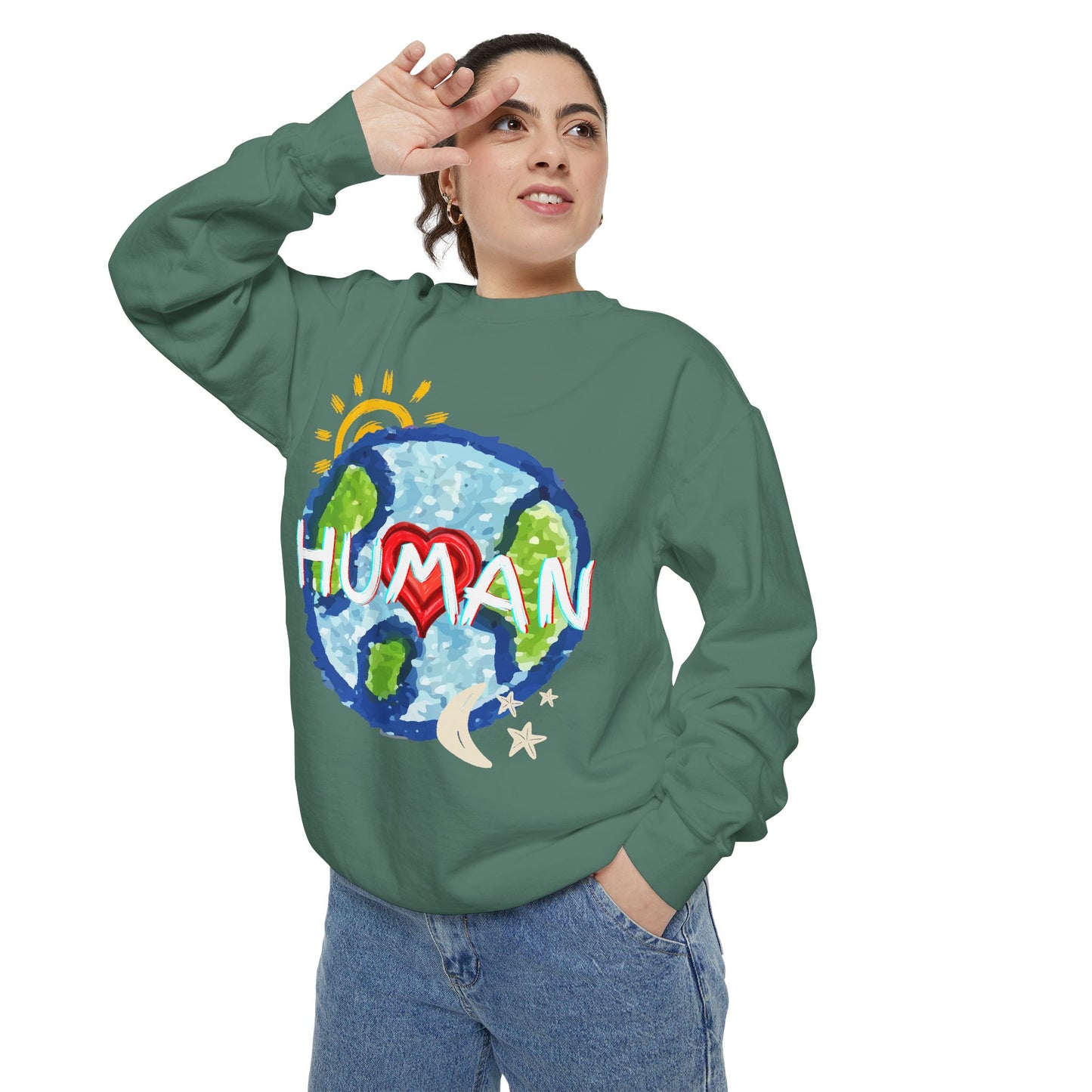 Human World Graphic Unisex Sweatshirt
