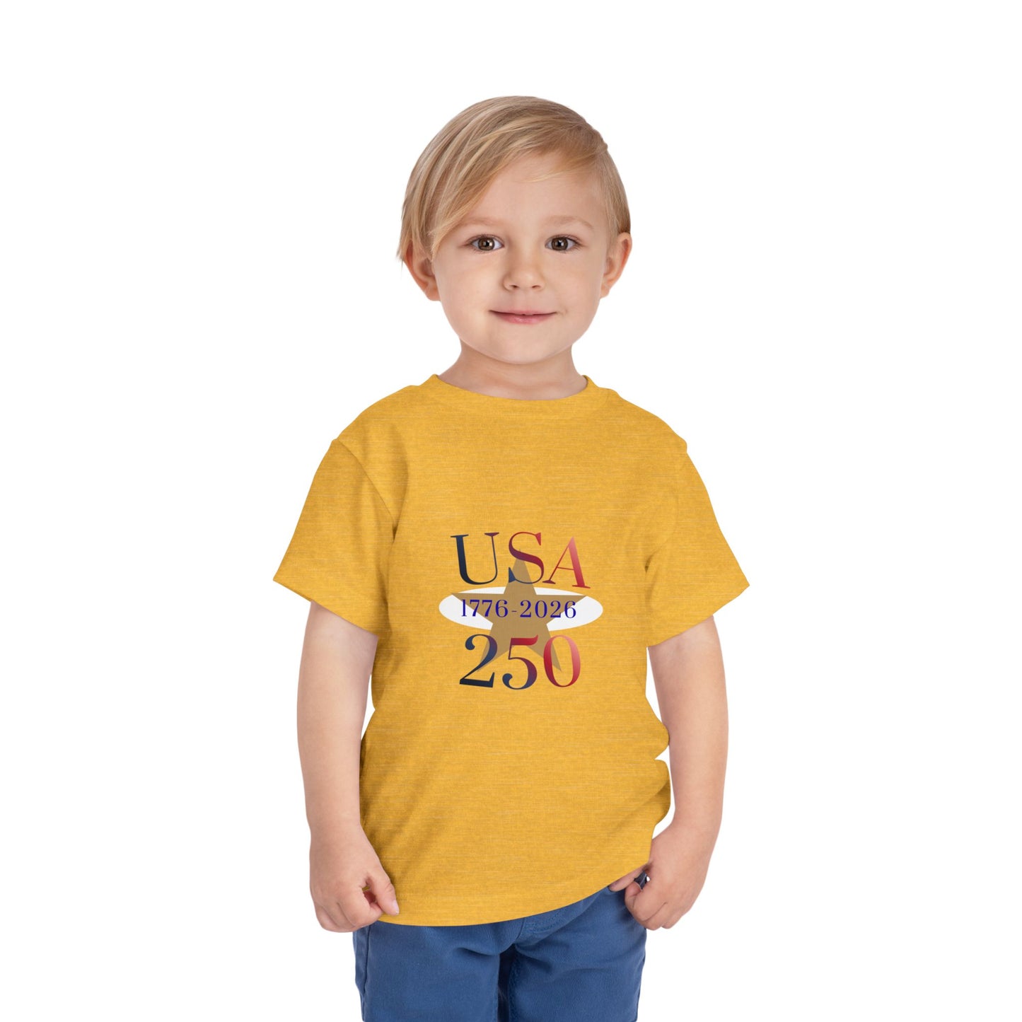 Toddler Tee - USA 250 1776-2026 Patriotic Independence Day Shirt