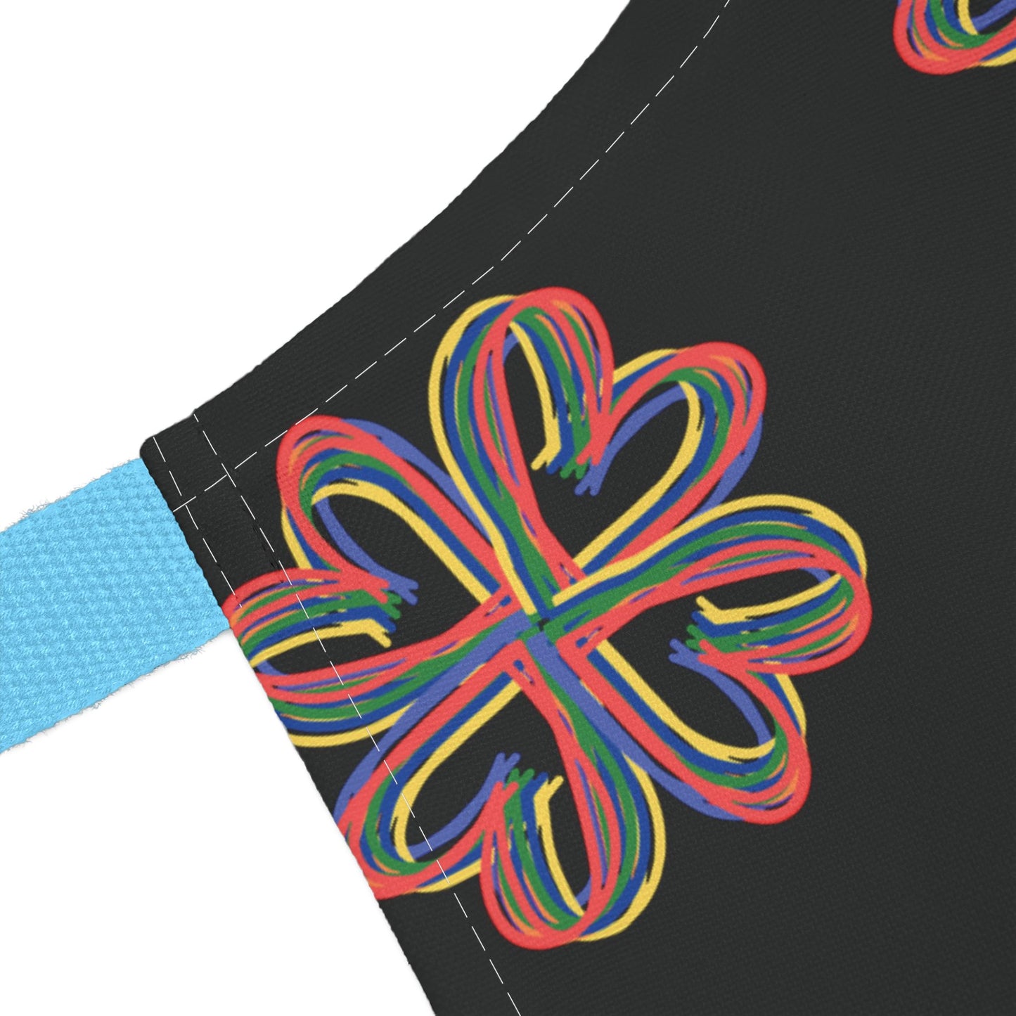 Black Floral Chefs Apron