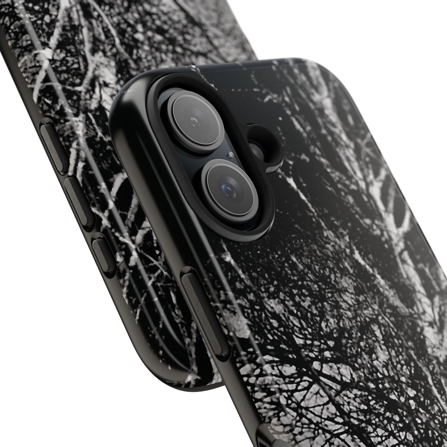 Worm Moon Night Trees Tough Phone Cases, iPhone & Samsung cases, wireless charging, trees, nature, spooky, original photo, gifts, Halloween