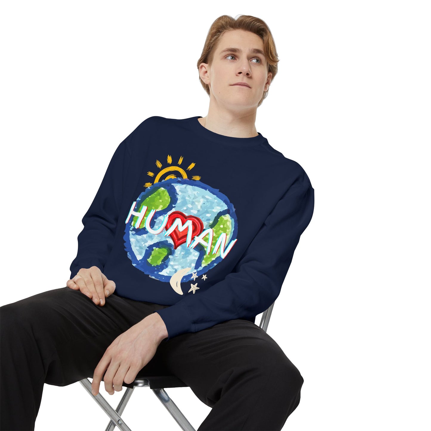 Human World Graphic Unisex Sweatshirt
