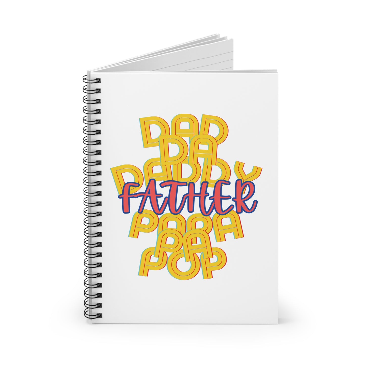 Father White Spiral Notebook - Ruled Line