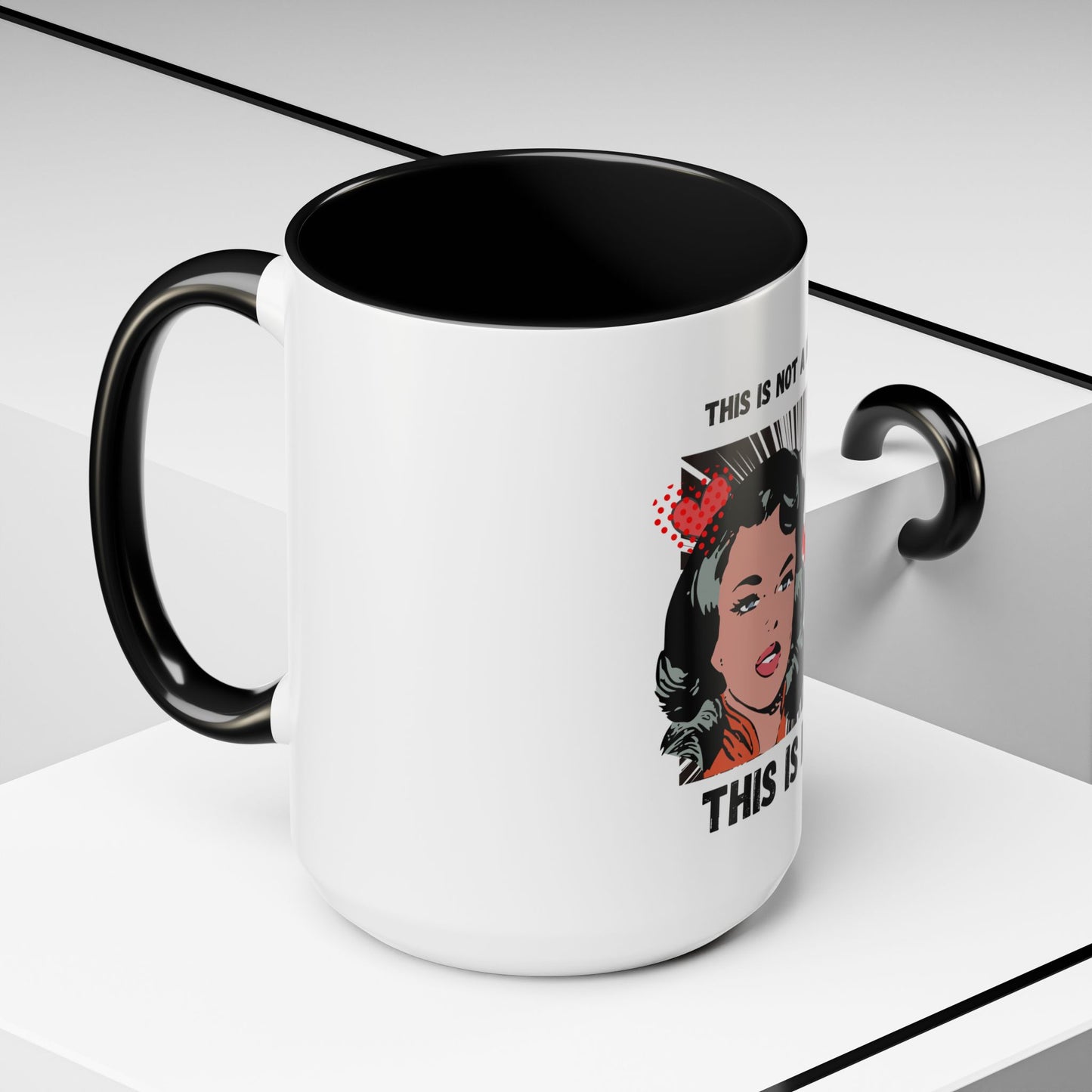 This Is Not A Mood Funny Coffee Mug -Gifts For Women, Friends, Ceramic, BPA-Free
