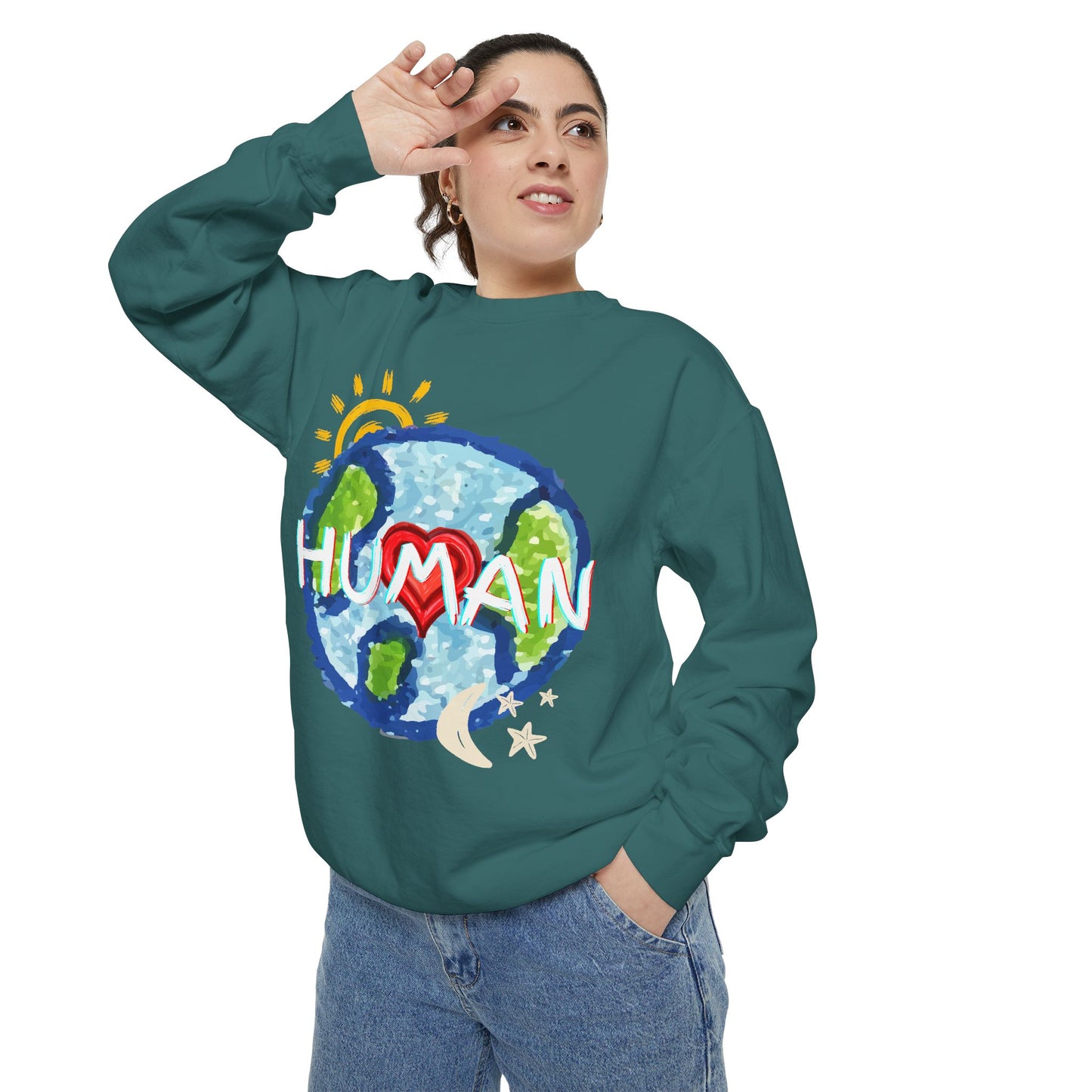 Human World Graphic Unisex Sweatshirt
