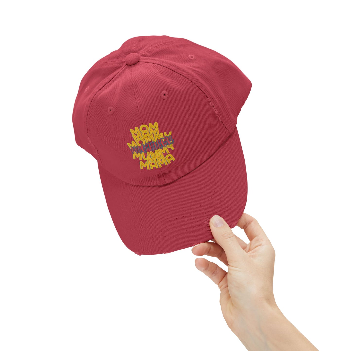 Mother Unisex Distressed Cap, Mom Mam Mommy Mummy Ma Mama, Mothers Day, Gift, Hats, Cotton Twill, Adjustable, Gifts for Women