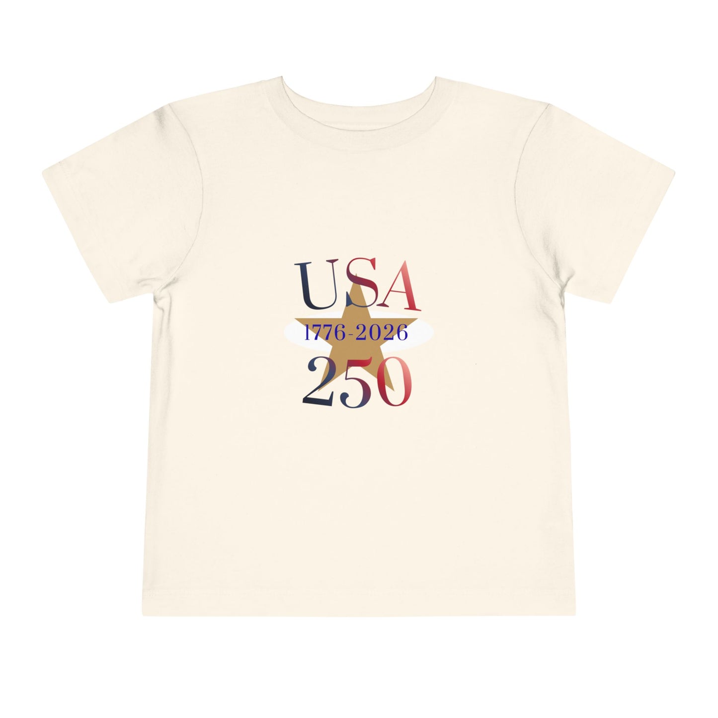 Toddler Tee - USA 250 1776-2026 Patriotic Independence Day Shirt