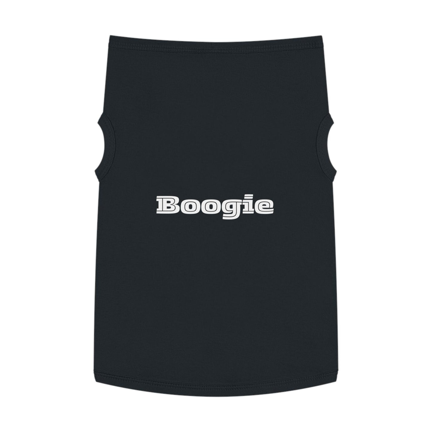 Boogie Black Pet Tank Top, pet shirts, pet clothes, funny dog clothes, gifts, pet fashions, attitude, dog shirts, cat shirts, pet shirts