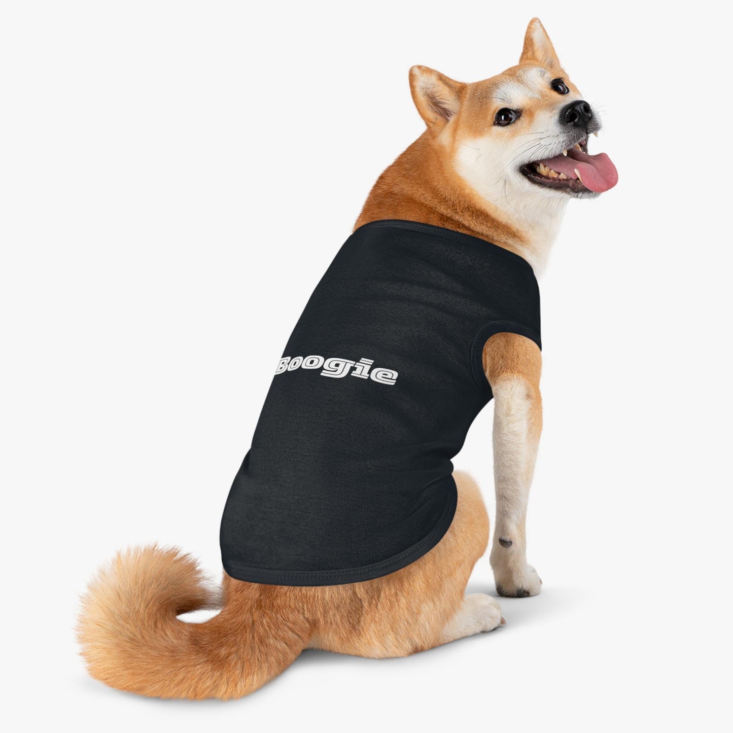 Boogie Black Pet Tank Top, pet shirts, pet clothes, funny dog clothes, gifts, pet fashions, attitude, dog shirts, cat shirts, pet shirts