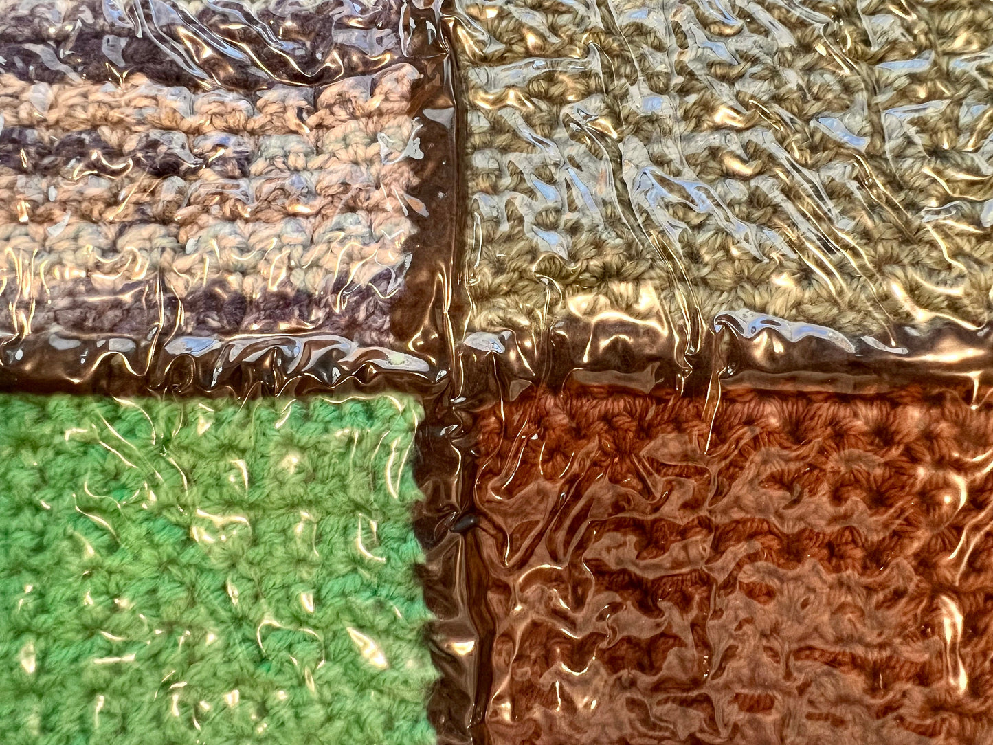 Hand crocheted Afghan blanket/coverlet, handmade in Appalachia, very sturdy construction w/quality yarns, colorful squares, beautiful, warm
