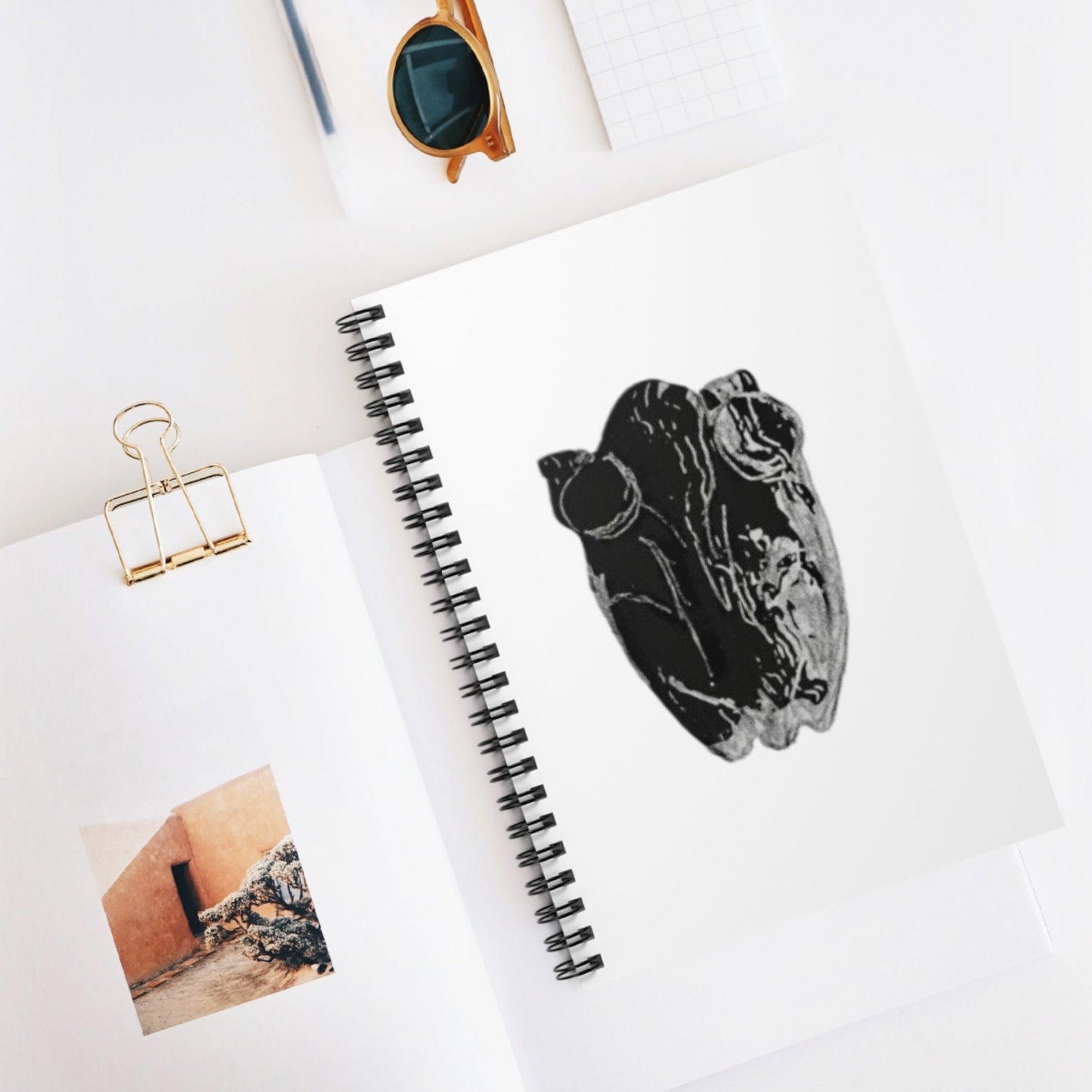 Frog White Spiral Notebook, Ruled Line, animals, amphibians, nature, gender neutral, journal, gift, teens, adults, kids, friends